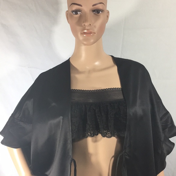 Victoria Secret Black Silk Robe - Picture 3 of 5